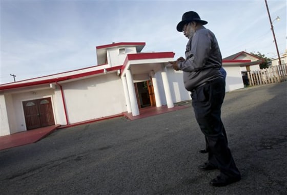 Charles Miller, a deacon, heard "hollering and screaming" as about five shots were fired in the New Gethsemane Church in Richmond, Calif., on Sunday.